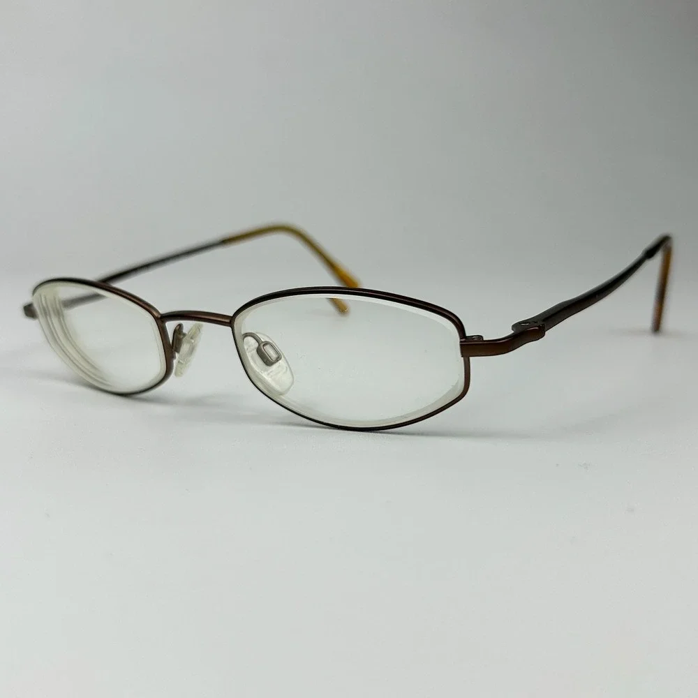 Randolph RE Vista Mens Eyeglasses Frame Brown Metal Full Rim 47-19-145 mm